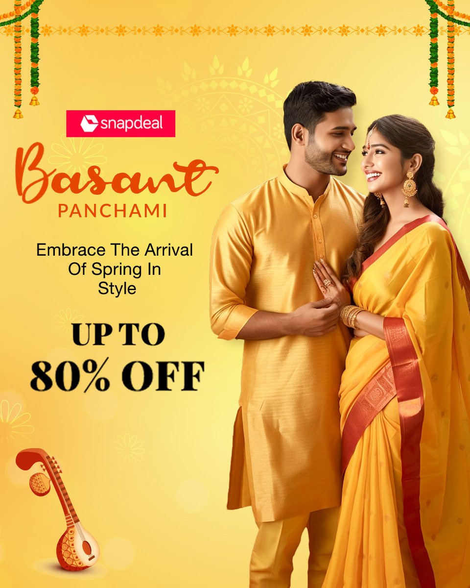snapdeal's tweet photo. Offers that you can’t resist
.
.
.
#Snapdeal #basantpanchami #saraswatipuja #saraswati #india #festival #goddess #basant #happybasantpanchami #puja #love #indianfestival #art #knowledge #photography #basantpanchmi #goddesssaraswati #panchami #spring #springoffers https://t.co/6d8RT9ZWb1