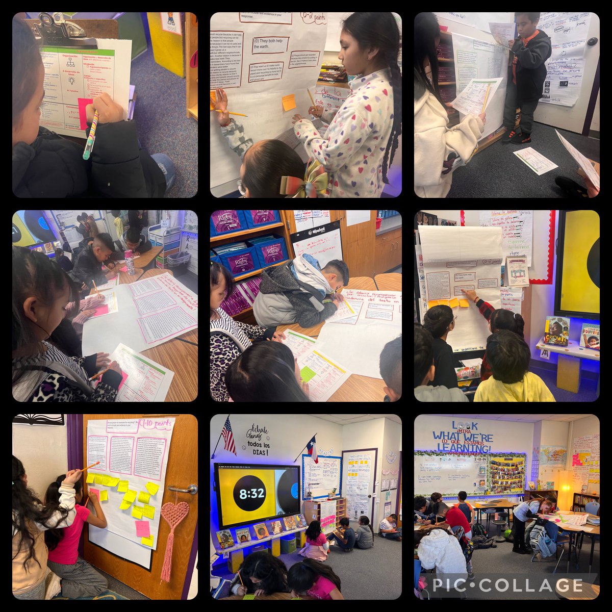 ECR Gallery Walk: 
I am impressed with my scholars. They have come a long way understanding how to provide a detailed and extended response to a prompt or question. ✍🏽#criticalthinking #FinchFalcons #WeAreMcKinney #everystudenteveryday #BilingualEducator #3rdchat