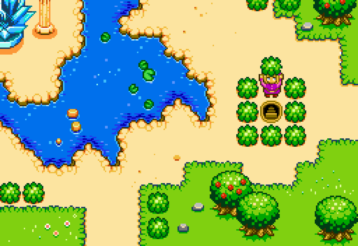Alisuca3's tweet photo. I can't believe I never posted the finished version of lake hylia for #hyruleredrawn... I was hospitalized when the project ended, never saw the finished thing until now. I was so proud of this tileset too!!
#pixelart #ドット絵 #픽셀아트 #zeldafanart https://t.co/HhFqHV7Ct3