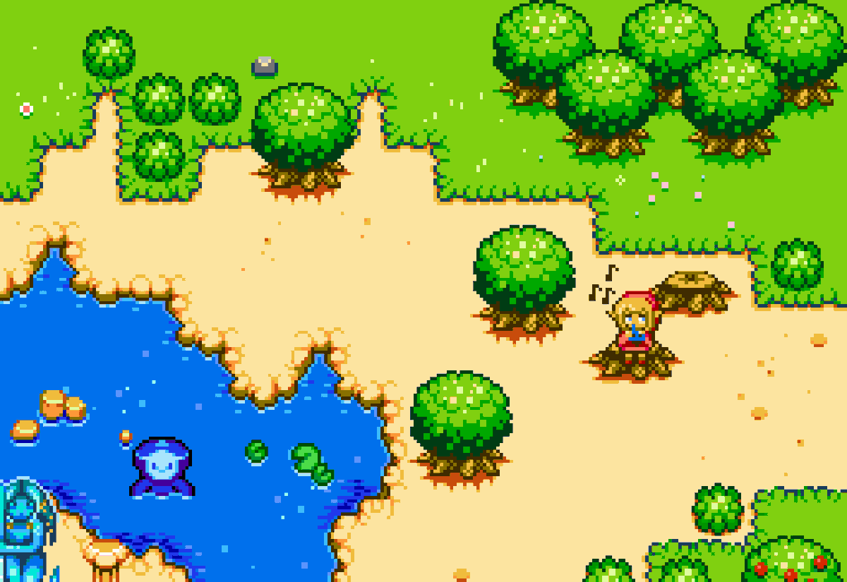 Alisuca3's tweet photo. I can't believe I never posted the finished version of lake hylia for #hyruleredrawn... I was hospitalized when the project ended, never saw the finished thing until now. I was so proud of this tileset too!!
#pixelart #ドット絵 #픽셀아트 #zeldafanart https://t.co/HhFqHV7Ct3