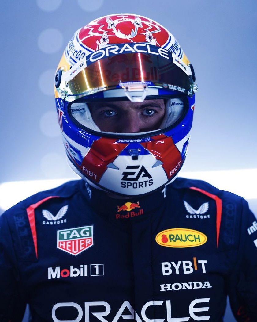 redbullracing's tweet photo. Max’s 2024 lid 🎨 What do we think? 😮‍💨 https://t.co/MYdQ4ueXab