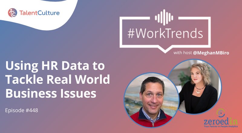 Catch the latest #WorkTrends podcast episode with @MeghanMBiro, CEO of @TalentCulture and Keith Goode, our VP of Client Services. Get insights on navigating purpose-driven tech and choosing the right tools for actionable intelligence. Listen now: zeroedin.com/using-hr-data-…