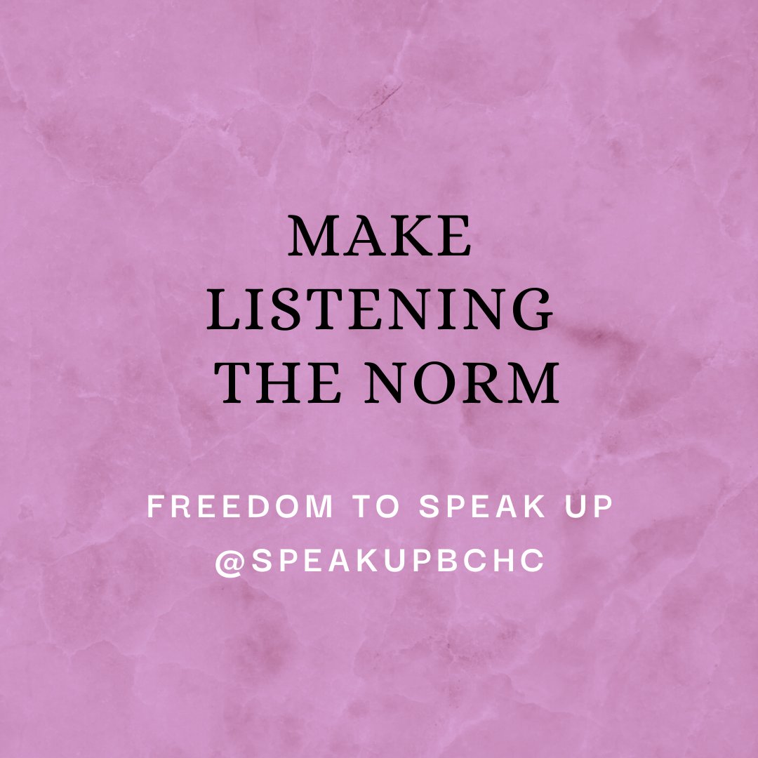 BCHC Freedom to Speak Up Guardian (@speakupbchc) on Twitter photo Listening to each other matters! Use this space to celebrate and share your stories and experiences of colleague who have listened and acted.
#SpeakUp #ListenUp #FollowUp
<a href="/NatGuardianFTSU/">National Guardian's Office 💙</a> <a href="/BchcDental/">BCHC Dental Services Division</a> <a href="/AsrBchc/">ASR Division BCHC</a> <a href="/AdultBchc/">AdultCommunityServicesBCHC</a> Listening to each other matters! Use this space to celebrate and share your stories and experiences of colleague who have listened and acted.
#SpeakUp #ListenUp #FollowUp
<a href="/NatGuardianFTSU/">National Guardian's Office 💙</a> <a href="/BchcDental/">BCHC Dental Services Division</a> <a href="/AsrBchc/">ASR Division BCHC</a> <a href="/AdultBchc/">AdultCommunityServicesBCHC</a>