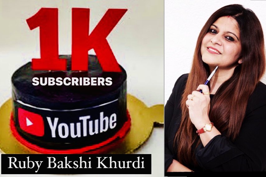 ruby_bakshi's tweet image. Celebrating #1KSubscribers on #YouTube 🚀🎯 #rubybakshikhurdi #thanks #success #Like #share