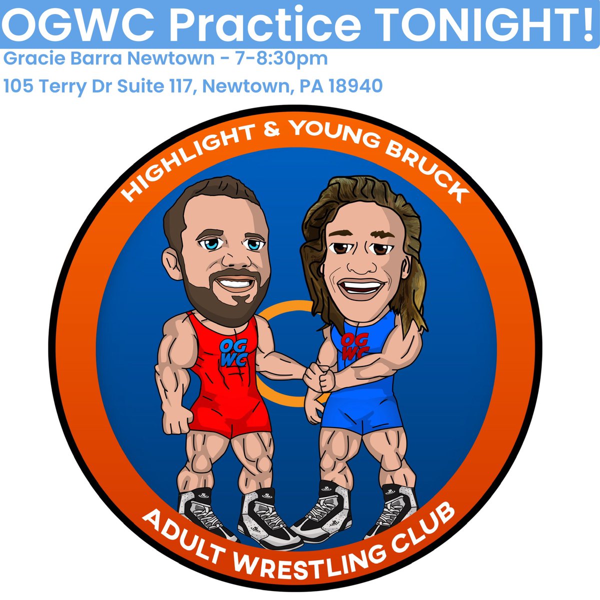 .@OLDguyWC Practice Partyyy TONIGHT! Let’s get it!! 👴🏼👵🏾👊🏼🕺🏾💃🏼
#JustGettinStarted #AdultWrestling