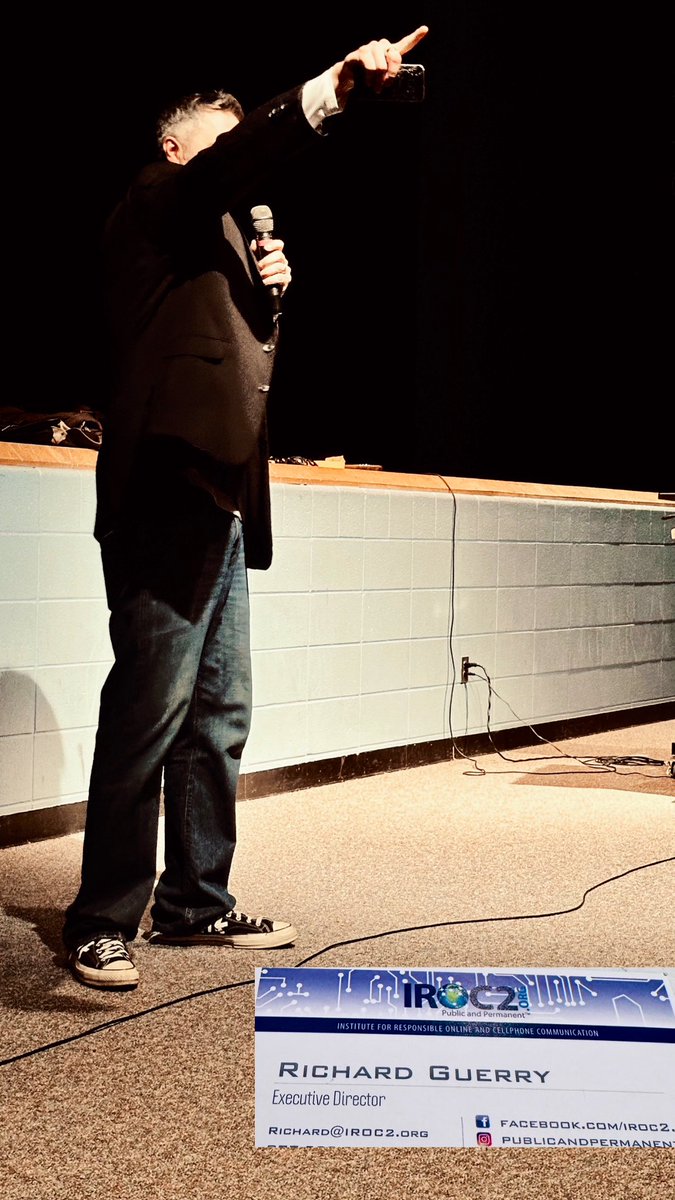 Only a few more hours left until our Community Wide Digital Cyber Safety Event. Friends, parents, and community: It’s your turn tonight. Join us at 6:30pm with National Award winning Author, Richard Guerry. 
1470 S. McCord Rd