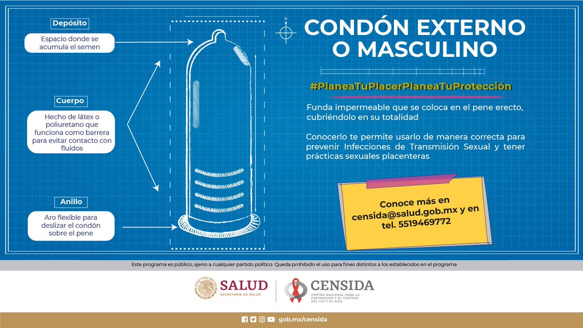 SSalud_mx's tweet image. 13 de febrero | Día Internacional del #Condón 🩺

El condón masculino es un dispositivo de barrera para prevenir el embarazo y las infecciones de transmisión sexual. ¡Úsalo!

¡Cuida tu #SaludSexual! Sé responsable #PonteCondón

Conoce más en ➡️ bit.ly/3YEbuuF