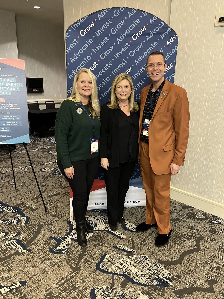 Thank you to Jeremy Walker for inviting me to take part in a panel discussion at the Alabama Realtors Association! I enjoyed being able to talk about key issues with Taylor Williams from PowerSouth and Todd Stacy of Alabama Daily News!
