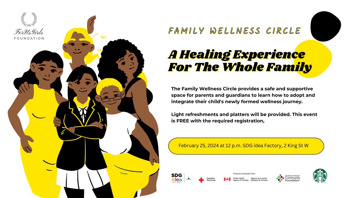 City of Kitchener (@citykitchener) on Twitter photo Join <a href="/ForUsGirlsIntl/">ForUsGirls Foundation</a> at the #SDGIdeaFactory on Feb. 25 at 12 p.m. to learn about Black Girls Healing Through Wellness. This Family Wellness Circle is free to join, but tickets are required.
Get tickets & learn more: bit.ly/4bwAfjI Join <a href="/ForUsGirlsIntl/">ForUsGirls Foundation</a> at the #SDGIdeaFactory on Feb. 25 at 12 p.m. to learn about Black Girls Healing Through Wellness. This Family Wellness Circle is free to join, but tickets are required.
Get tickets & learn more: bit.ly/4bwAfjI