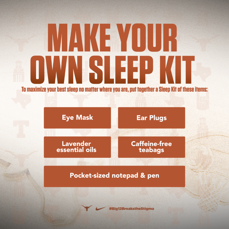 TexasLonghorns's tweet photo. mental health matters 🫶🤘

learn the impact that sleep has on your mental health. 

#HookEm | #Big12BreakstheStigma