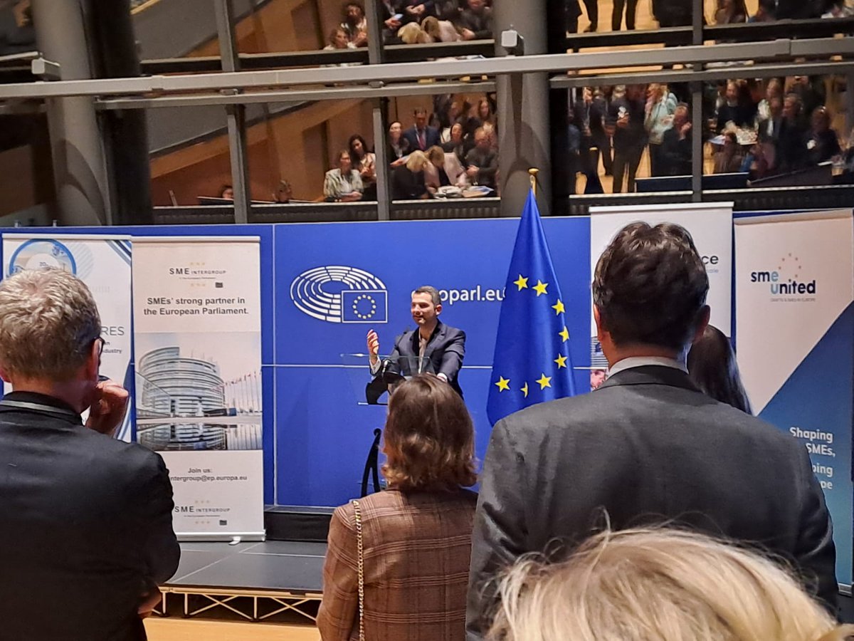 At @EUparliament tonight : Europe can be the world SMEs super power. Our variety of countries and company sizes are our strenghts ! We are not China. We are not USA. We are Europe and we need to play with our cards. SMEs can drive the growth our continent needs. @BusinessEurope