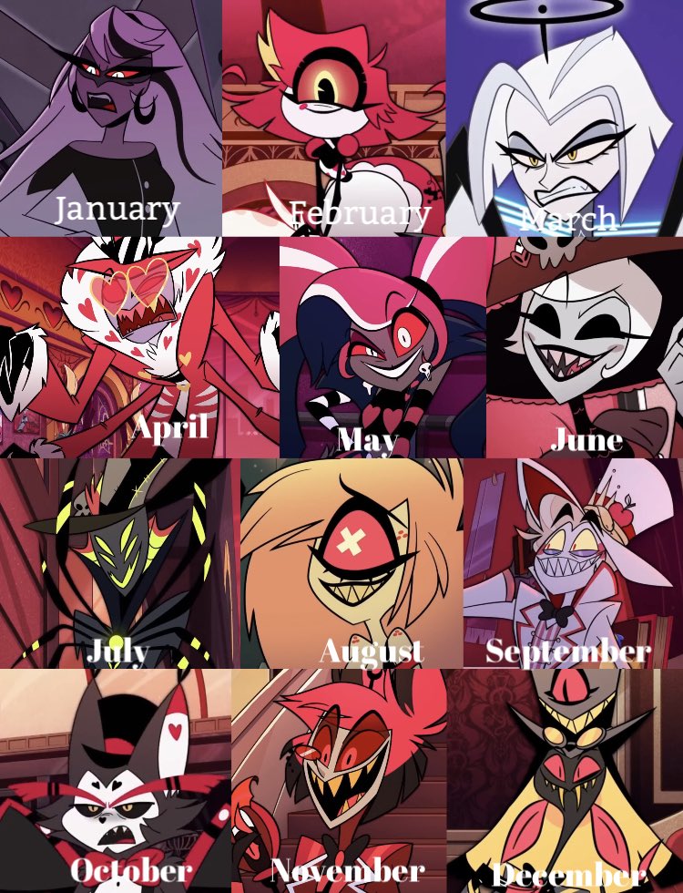 PrideRing666's tweet photo. //You will get a love bite from a character on your birth month on Valentine’s Day. ❤️ ♥️ https://t.co/5MS4TAU33z