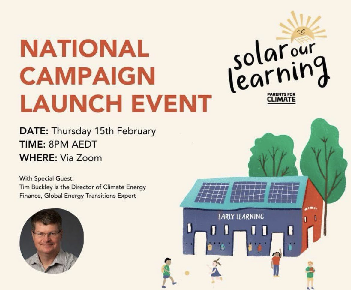 climate_parents's tweet photo. Register for our #SolarOurLearning campaign launch at https://t.co/dE2i1UpubG starts 8pm AEDT Thursday 15 Feb on zoom https://t.co/oEQKfIWSde