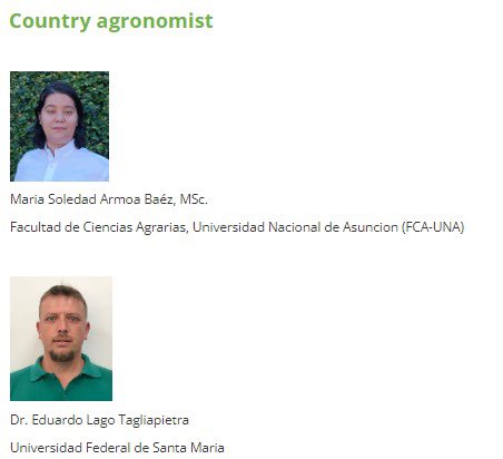 efieldcrops's tweet photo. Equipe FieldCrops da UNA do Paraguai e da UFSM do Brasil lideraram a estimativa do Potencial de produtividade de Soja, Milho e Trigo no Paraguai

Essas informações são gratuitas e podem ser acessadas no site: https://t.co/D6MIsdTgyo

#equipefieldcrops 
#gyga
#soja
#milho
#trigo https://t.co/WjcYBTw4qy