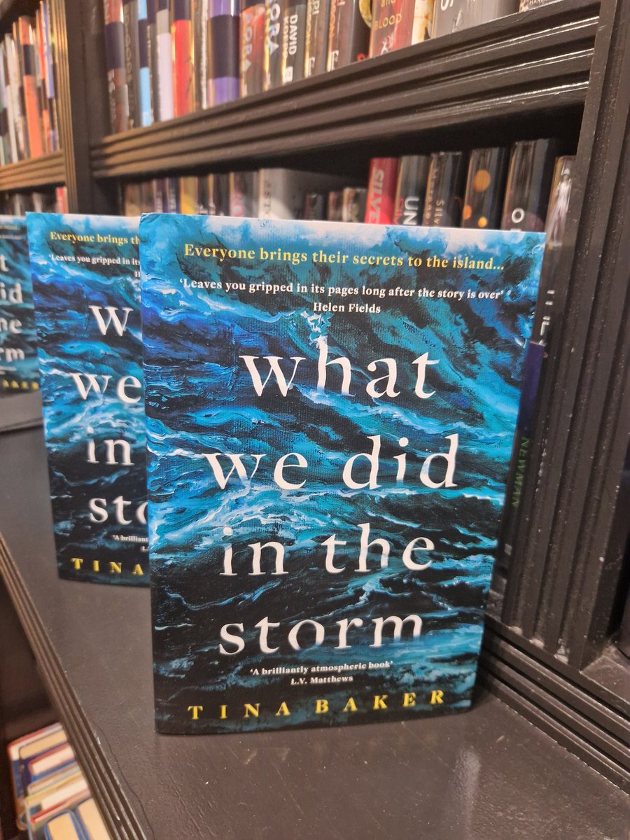 So very happy to have been there to celebrate @TinaBakerBooks new novel #WhatWeDidInTheStorm. No author I know has such grace and sunshine to share with everyone. A special book by a special writer. 💙