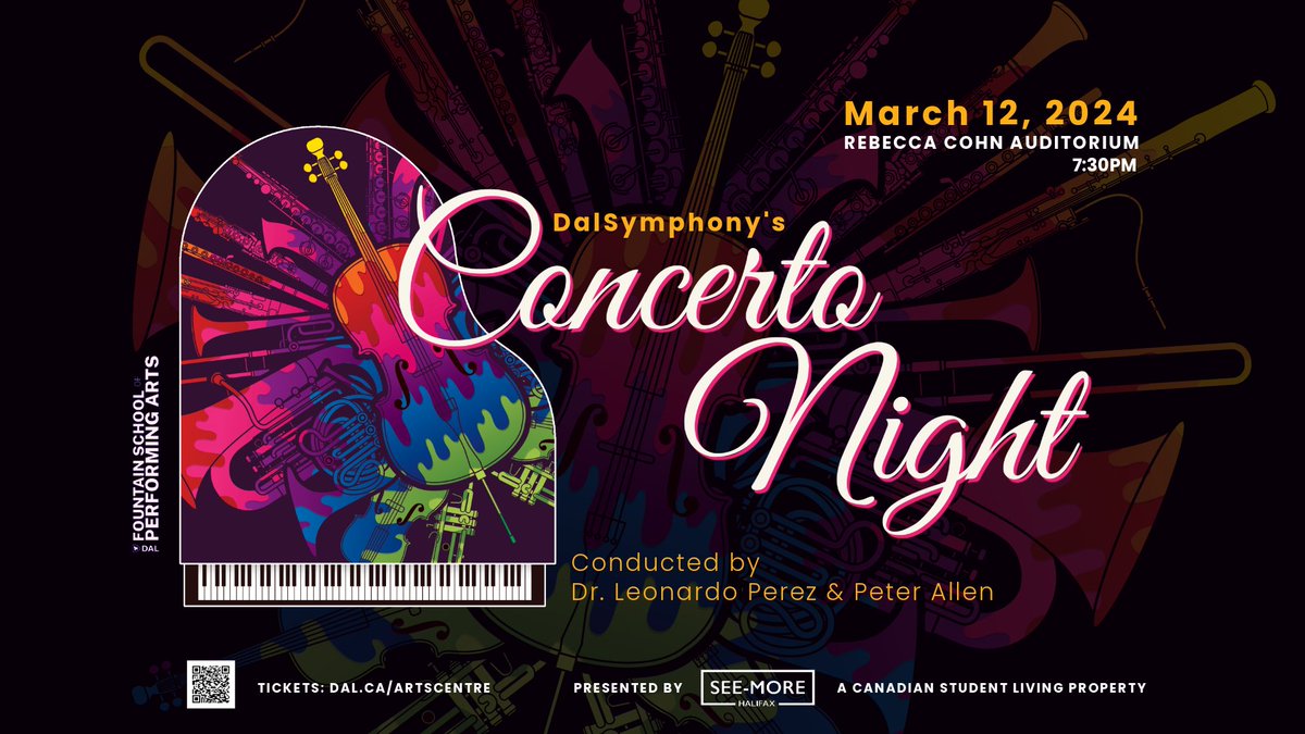 Dalhousie Symphony Orchestra’s Concerto Night is one of the crown jewels of <a href="/FSPADal/">Fountain SchPerfArts</a>'s concert season. Witness the incredible talent of FSPA students on March 12 in the Rebecca Cohn Auditorium. For tickets: tickets.artscentre.dal.ca #Halifax #DalhousieU