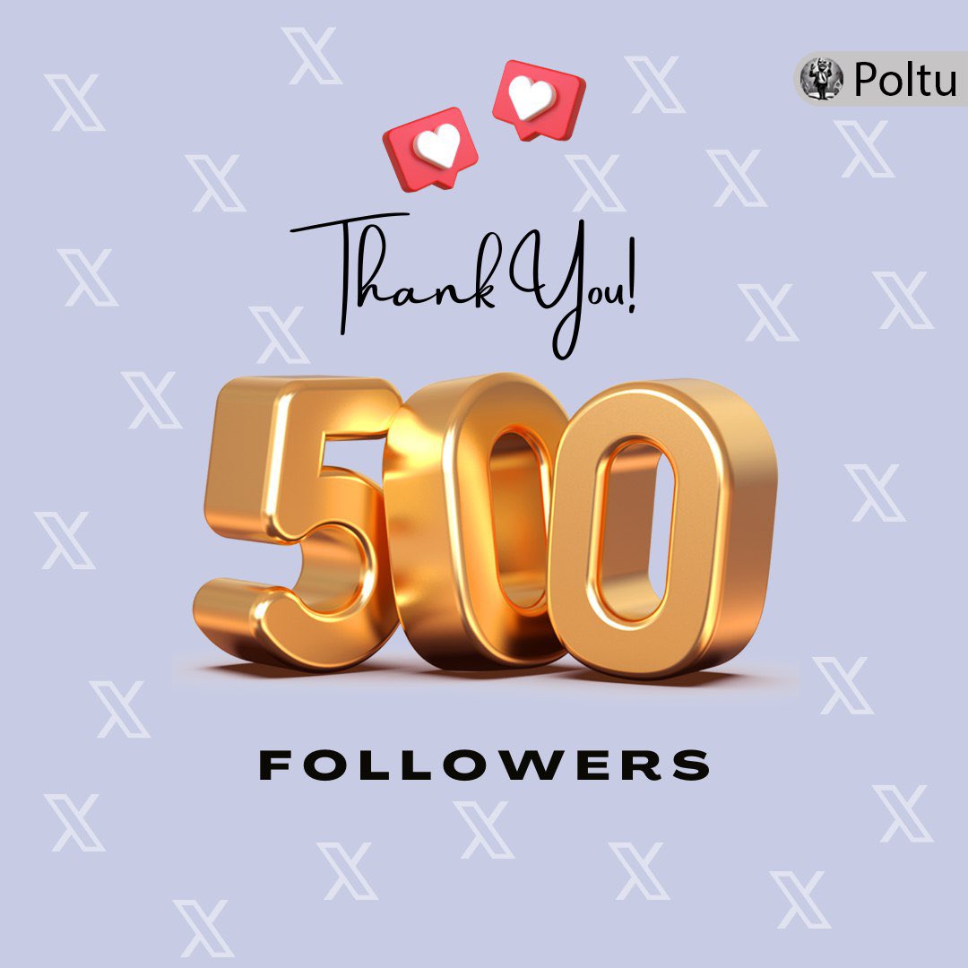 politicsdemon's tweet photo. 🎉🌟 Thank you Everyone, for helping us reach 500 strong on Twitter! 🙌 Your support, engagement, and enthusiasm mean the world to us. Here's to many more milestones together on this amazing journey! 🚀🎊  We are planning something, will announce it very soon 😋 #Poltu https://t.co/COE8APcUVS
