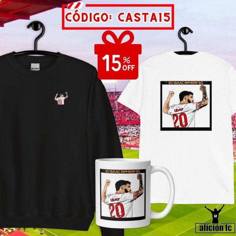 ⚡️ Especial Isaac Romero ⚡️

🤝🏼Nueva colaboración con los compañeros de <a href="/aficionfc_/">aficionfc</a> , le toca el turno al principe del gol de Nervión!!

🎟️ Código -15% dto: casta15
aficionfc.com/collections/se…

📸 <a href="/isaacrb00/">Isaac Romero Bernal.</a>