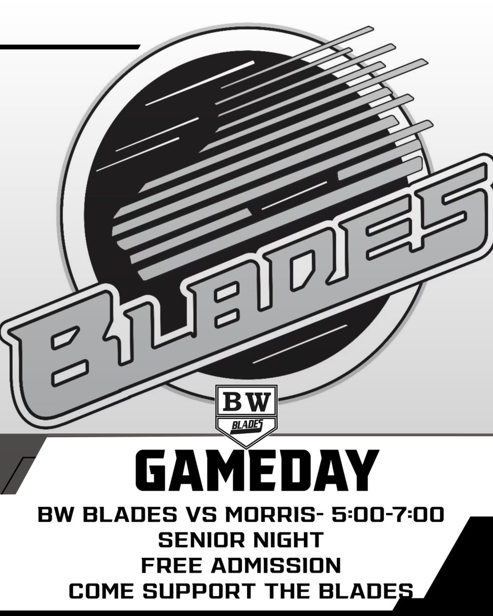 WHSHuskies's tweet photo. FREE ADMISSION TO HOCKEY GAME TONIGHT!!! GET OUT AND SUPPORT THE BLADES https://t.co/zlkfbsJikL