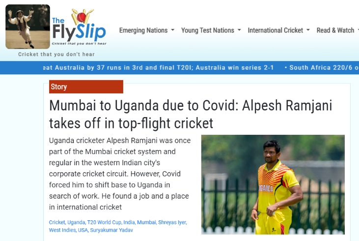The talented allrounder from <a href="/CricketUganda/">Cricket Uganda</a> <a href="/AlpeshRamjani/">Alpesh Ramjani</a> was working and playing corporate cricket in Mumbai, India before Covid and subsequent job loss brought him to Uganda, international #cricket and close to #T20WorldCup2024  Link here👇
theflyslip.online/from-mumbai-to…