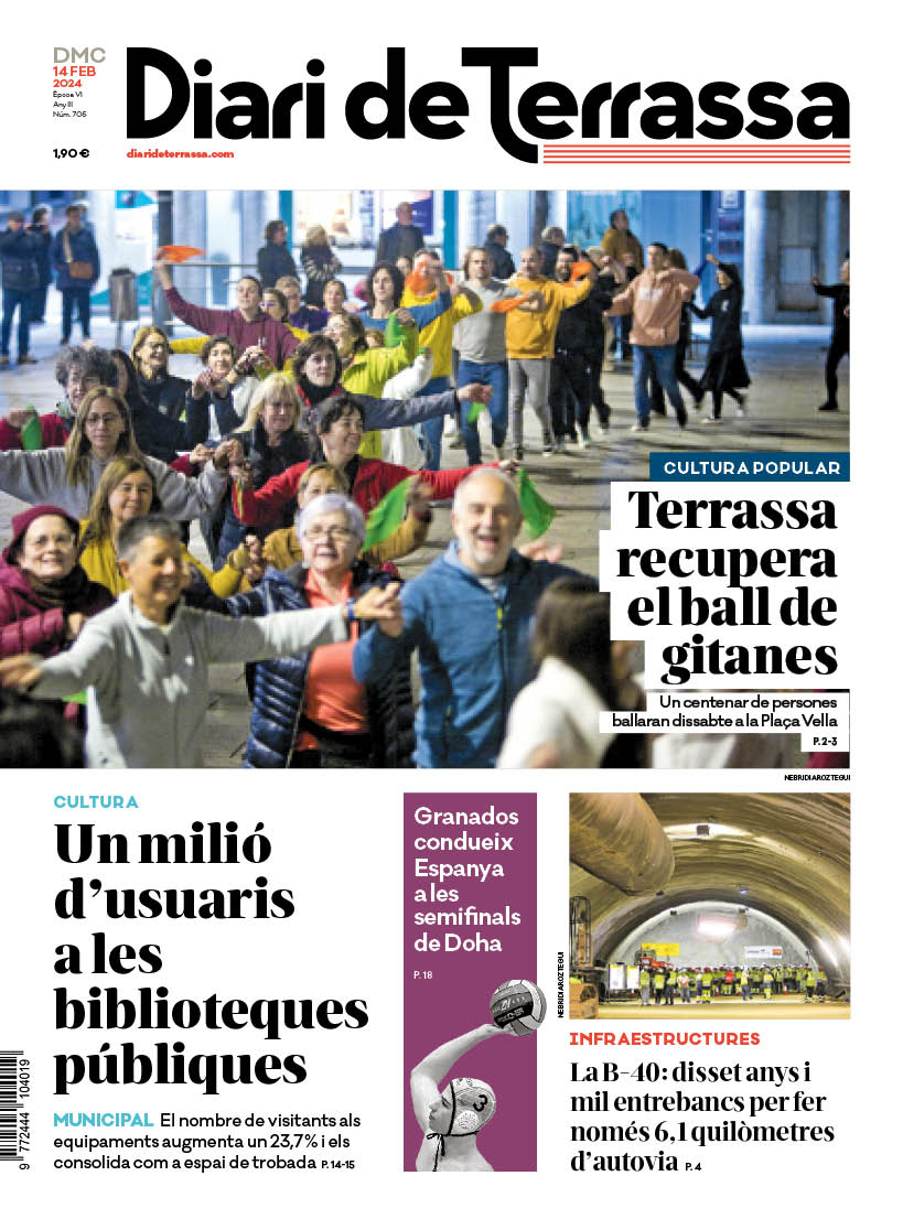 DiarideTerrassa's tweet image. 𝗣𝗢𝗥𝗧𝗔𝗗𝗔 🗞️ &quot;#Terrassa recupera el ball de gitanes&quot;          

💃 Un centenar de persones ballaran dissabte a la Plaça Vella

👉 diarideterrassa.com