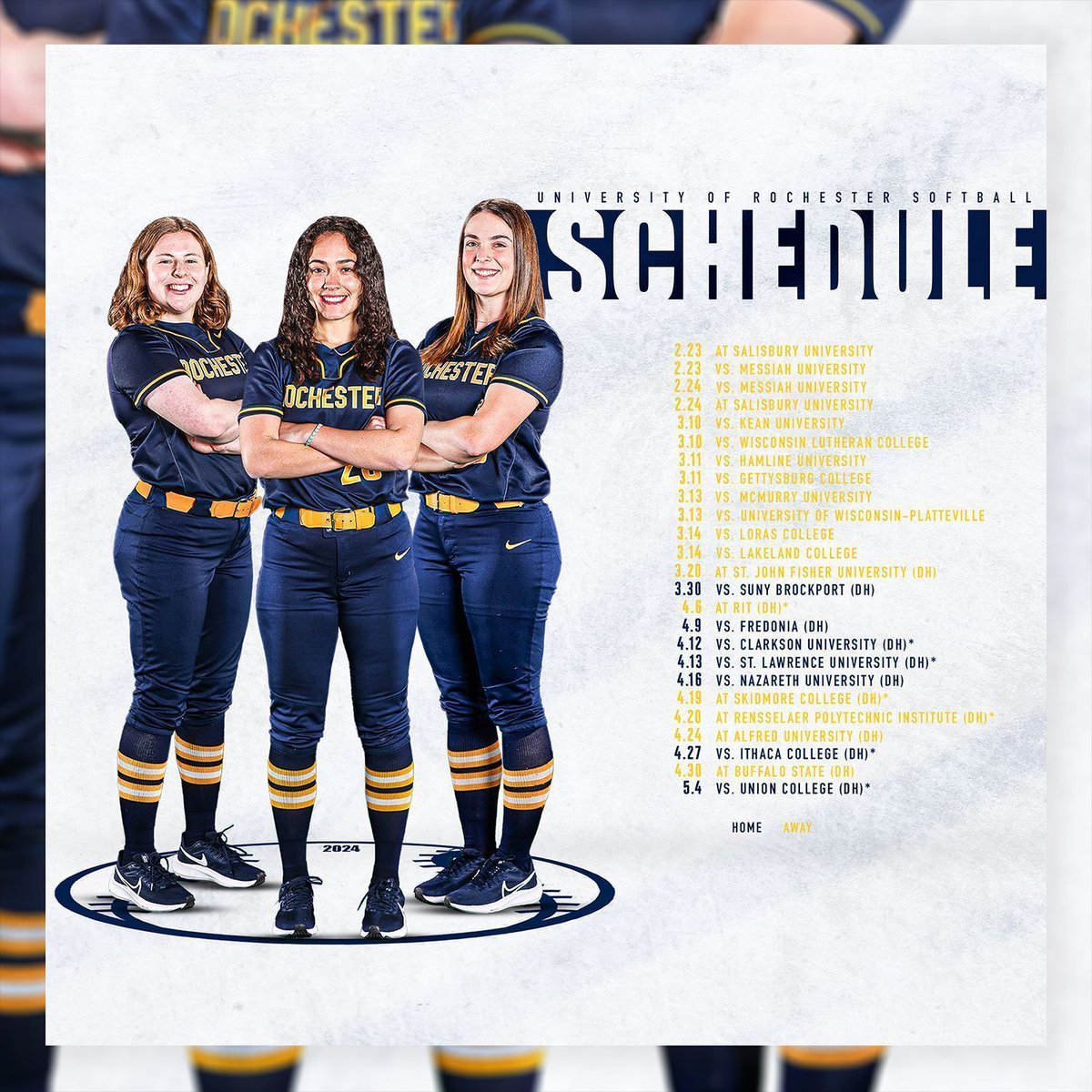 #SpringSzn is almost here, and the 'Jackets are buzzin' 🐝🥎

No. 18 <a href="/ur_softball/">University of Rochester Softball</a> gets their season started next weekend, so mark your 📅 and check out #team27's full slate 👇!!!!

#GoJackets // #d3sb

🎨: <a href="/hankeipermedia/">Hannah Keiper</a>