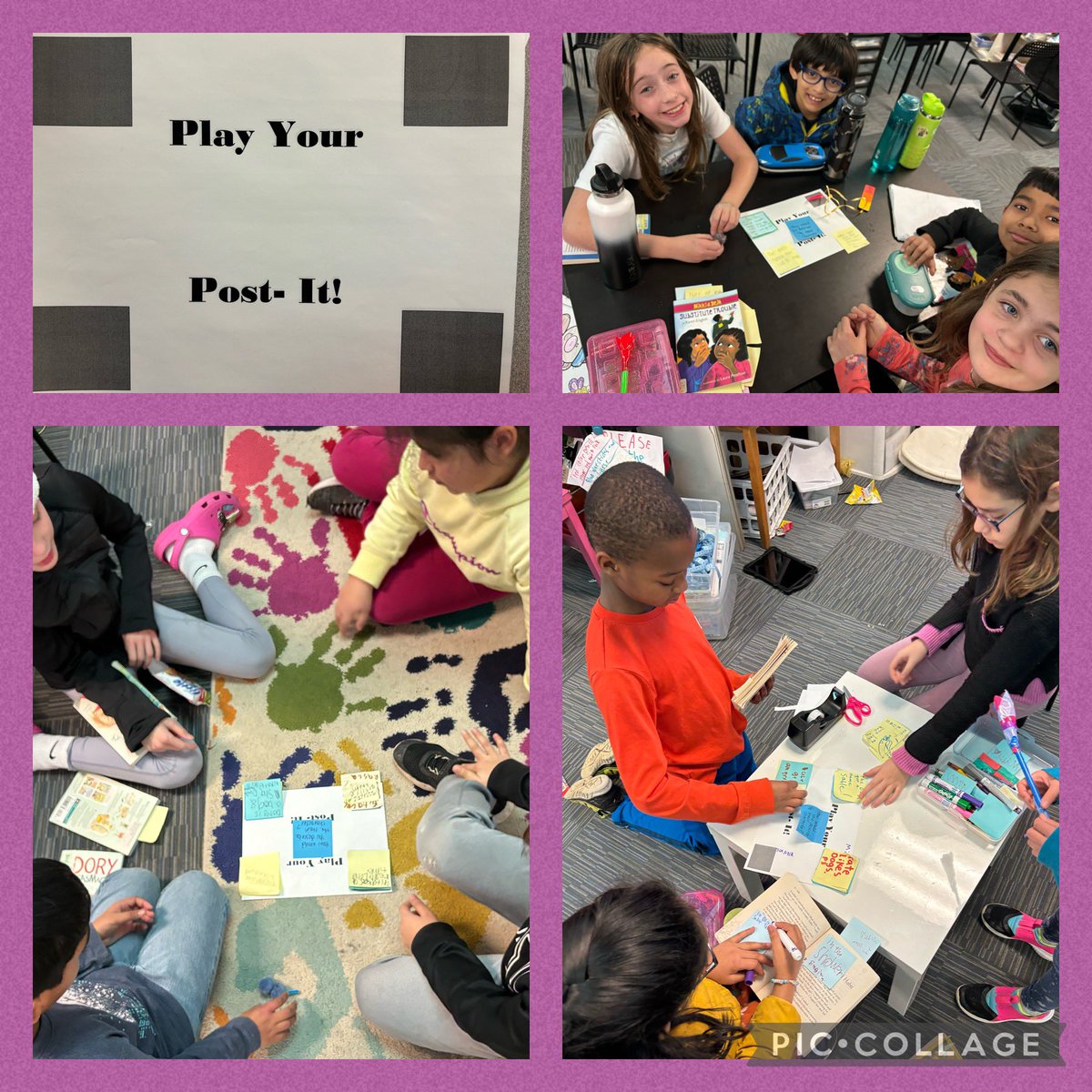 We are enriching our book club discussions with a game called Play Your Post-It. Our character studies book clubs had some great conversations. #troyunion