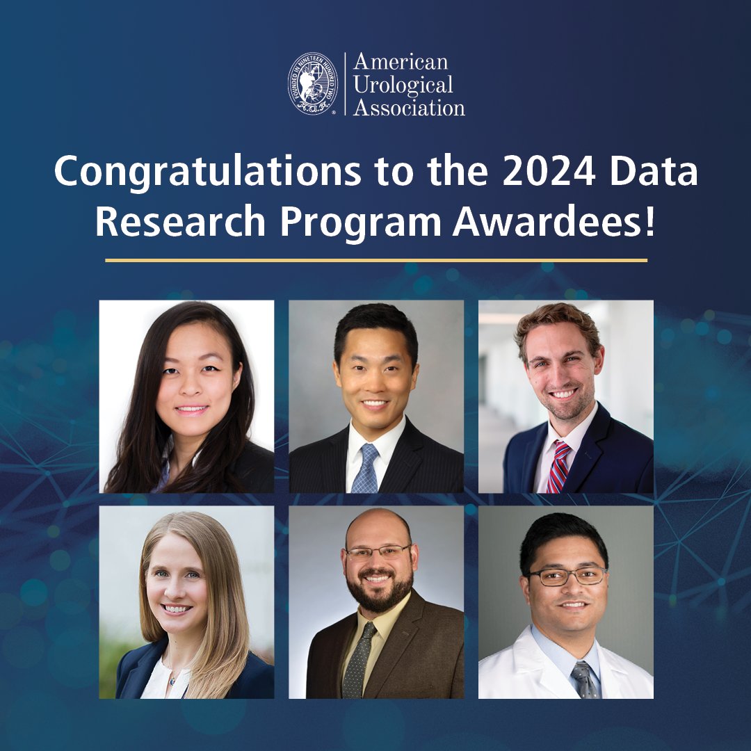 Exciting news… six research teams have been selected for the AUA Data Research Program grants! They'll utilize real-world clinical data from the AUA Quality (AQUA) Registry and AUA Annual Census data for clinical and workforce studies. 👏 👏 👏

➡️ bit.ly/3SCjF9y
