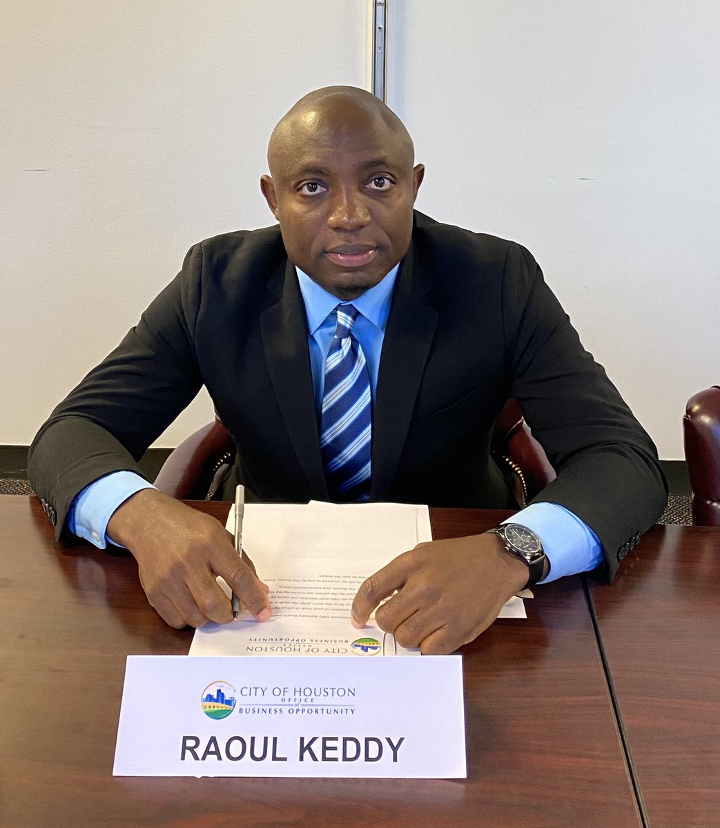 raoulkeddy's tweet photo. This morning we had our first meeting of the City of Houston Mayor’s Office of Business Opportunity (OBO) Advisory board and took the oath of office to serve as OBO board member for the next two years. Let’s get to work. #HOUSTON https://t.co/lAwxp6dhOe