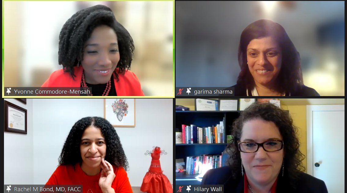 Thank you so much @ycommodore @DrRachelMBond @GarimaVSharmaMD and Hilary Wall for today's important discussion on our Hypertension Control: Healthier Moms, Healthier Babies, Healthier Nation Fireside Chat!