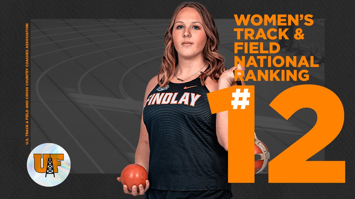 The women's track and field team is ranked twelfth in this weeks USTFCCCA National Track &amp; Field Rating Index.

🎽:findlayoilers.com/news/2024/2/13…
