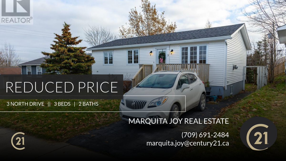 marquitamjoy's tweet photo. 📍 Reduced Price 📍 This recently reduced home at 3 North Drive in St. John's won't last long, so, don't wait to set up a showing! Reach out here or at (709) 691-2484 for more information!

Marquita Joy https://t.co/q4zUxQMKoD https://t.co/mpEQ88EH8X
