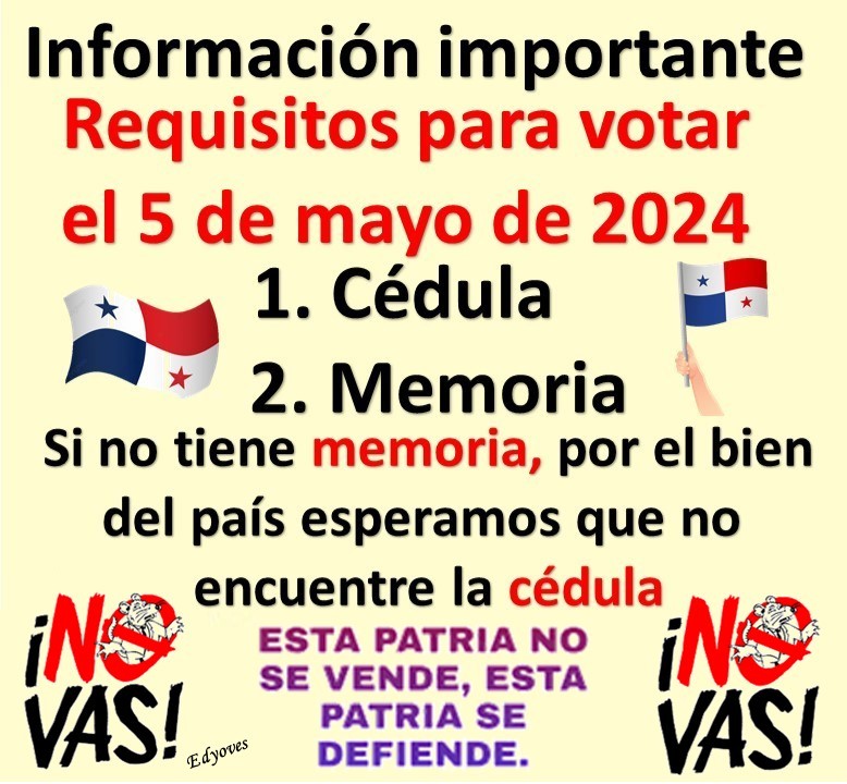 EdyOvalle's tweet photo. @johnSmith90x Vamos a recordarles a los electores. Información importante https://t.co/QULgrvNi4O