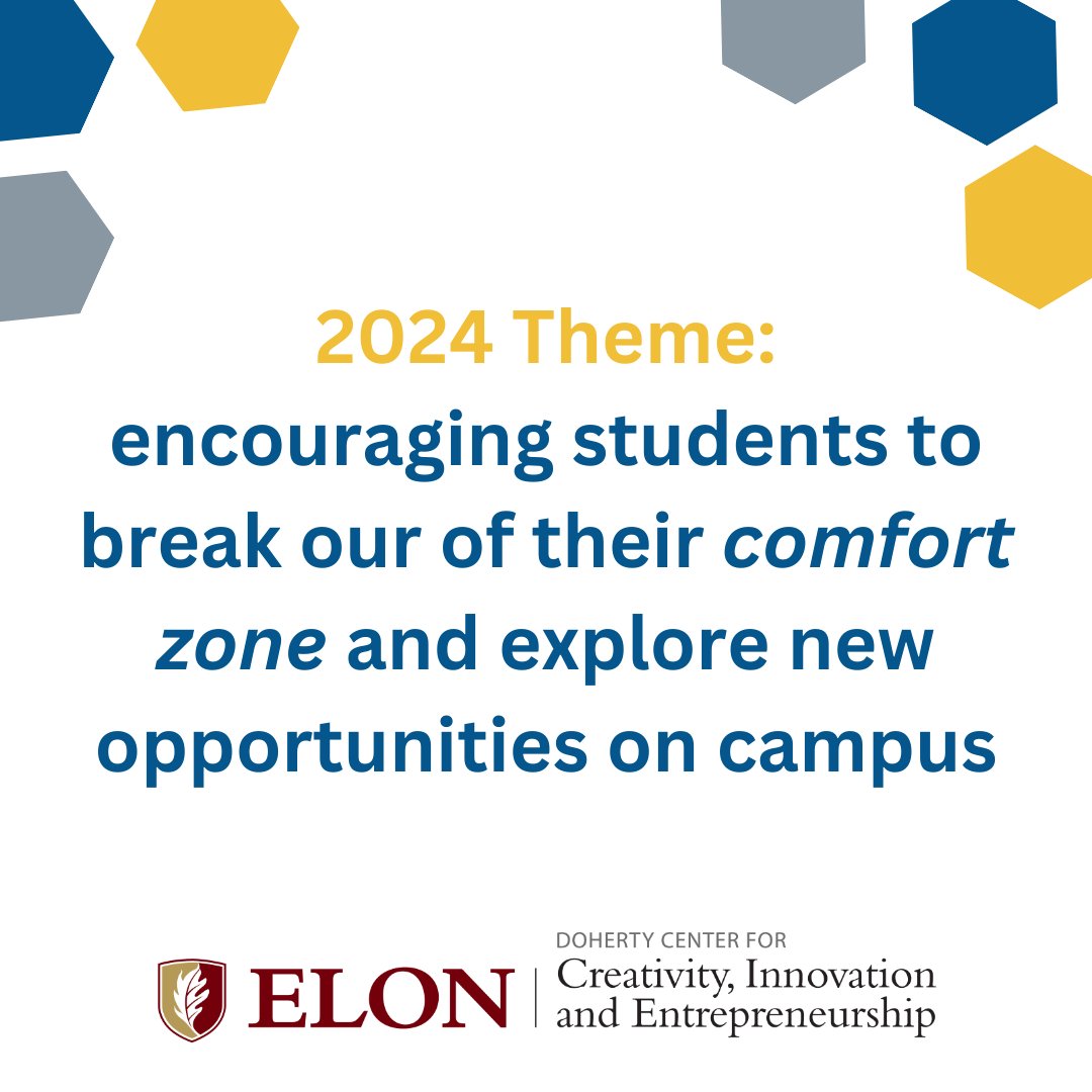 DohertyCenter's tweet photo. Registration for the challenge is live NOW and is open until March 15.

The competition dates will be April 16-18, and the winner is announced on April 19. Questions? Check out our guide to EIC 2024, or email us at innovation@elon.edu!

Register here:
https://t.co/je4uld4ODV https://t.co/eZVwgo94Ft