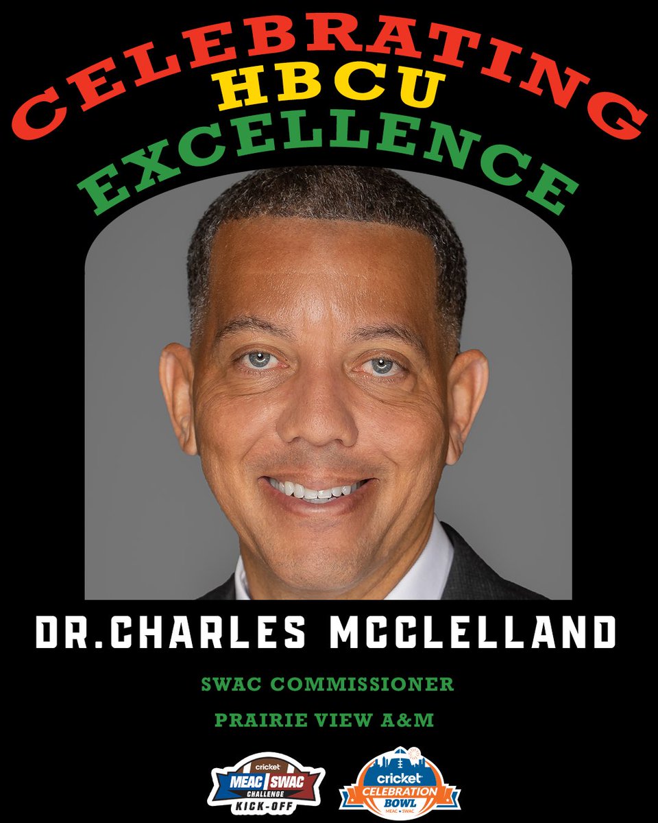 Dr. Charles McClelland was named the sixth Commissioner of the Southwestern Athletic Conference during the summer of 2018. Highly regarded as one of the top sports administrators in the country McClelland currently oversees a conference with a total of twelve member institutions