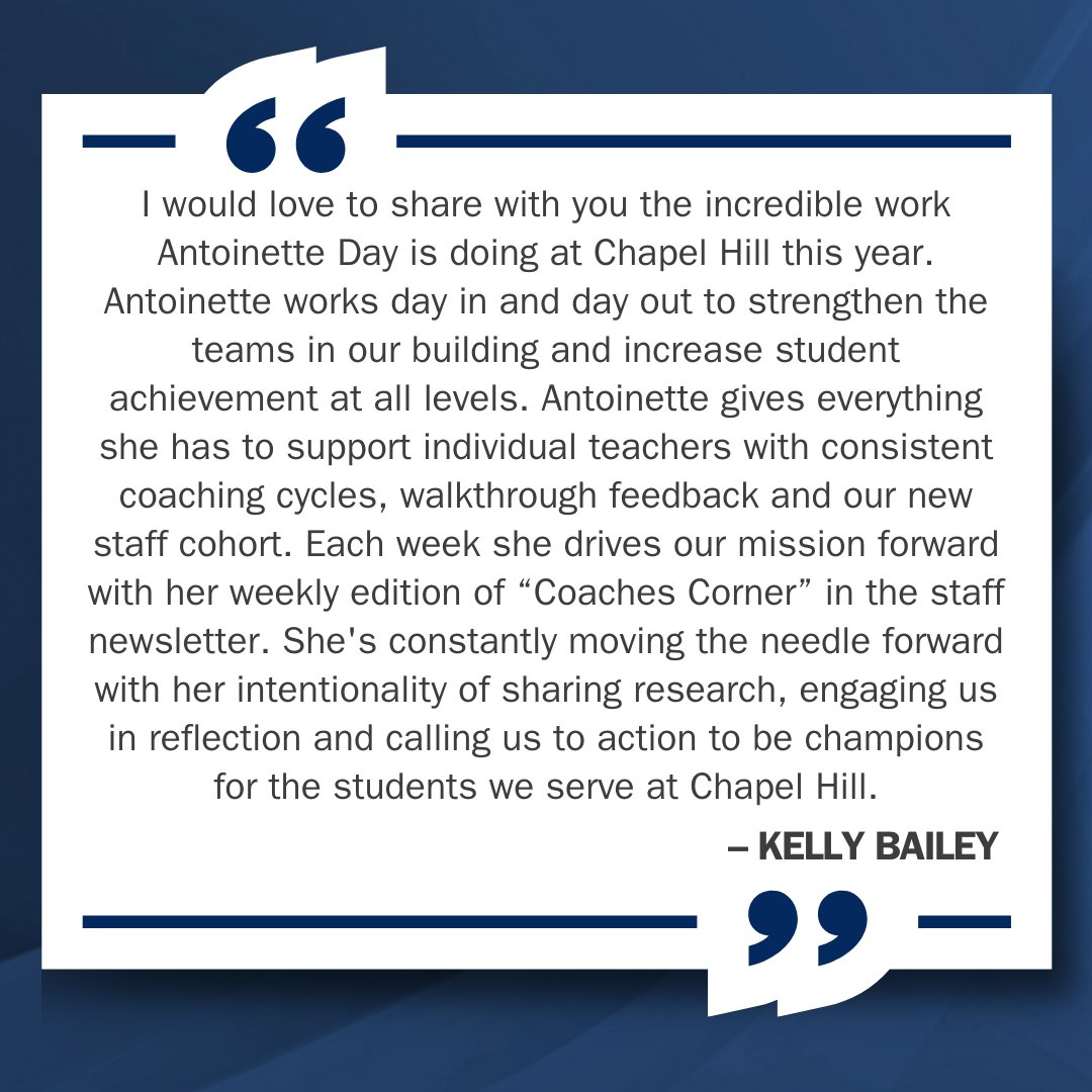 NKC Schools (@nkcschools) on Twitter photo Kudos to Antoinette Day, Teaching & Learning Coach at <a href="/ChapelHillNKCSD/">Chapel Hill ES</a> & <a href="/Oakwood_Manor/">Oakwood Manor</a>! Her commitment elevates our school community, driving increased student achievement. A tireless advocate, she supports teachers and inspires us to be relentless #NKCChampions. Kudos to Antoinette Day, Teaching & Learning Coach at <a href="/ChapelHillNKCSD/">Chapel Hill ES</a> & <a href="/Oakwood_Manor/">Oakwood Manor</a>! Her commitment elevates our school community, driving increased student achievement. A tireless advocate, she supports teachers and inspires us to be relentless #NKCChampions.