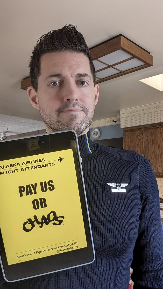 No matter the uniform we wear, Flight Attendants are fighting corporate greed. We deserve fair contracts now! #ContractNow for Flight Attendants!  #FlightAttendantsFightBack #PayUsOrCHAOS @AFAAlaska @afa_cwa