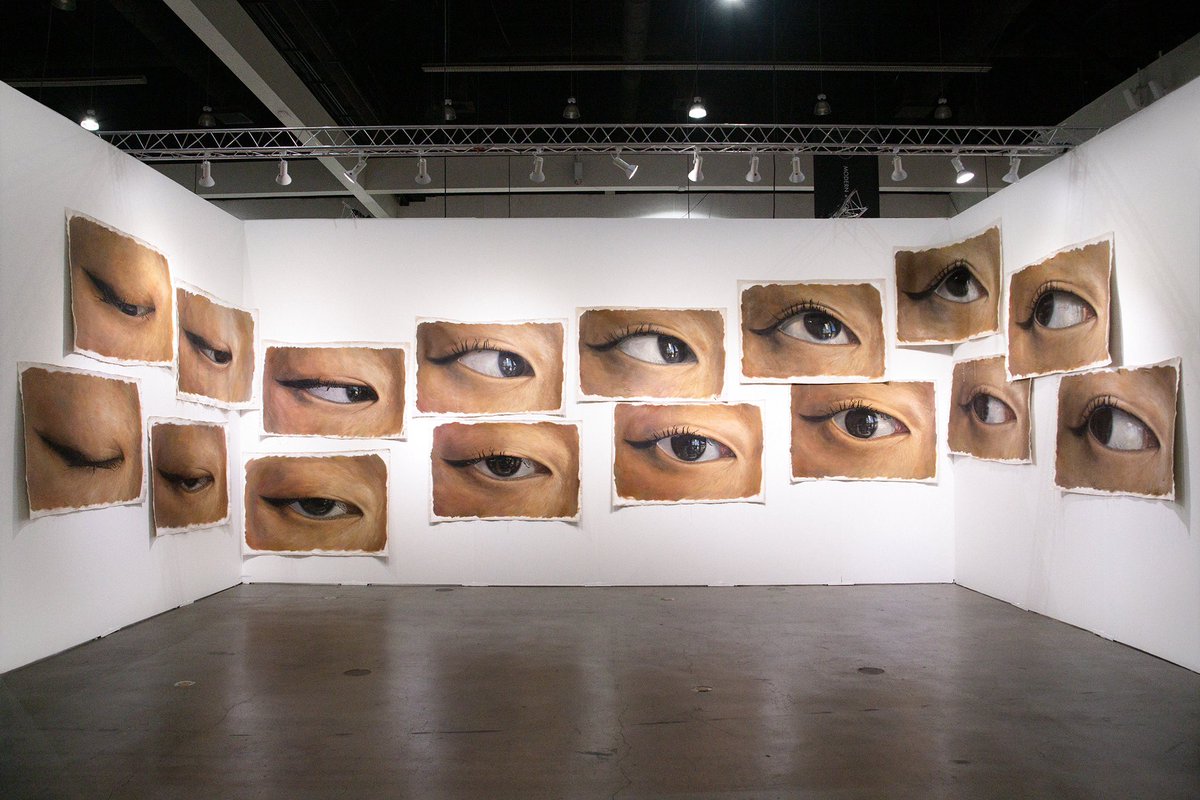 designdain's tweet photo. It's my pleasure to reveal this 16 piece work of large-scale oil paintings that I worked on for over 2 years during COVID. I painted through my long move from LA to NY. This patient process served as a meditation for my insecure feelings, and was perfect for using oil paint. 👁️👁️ https://t.co/RjUR0Vwjwq