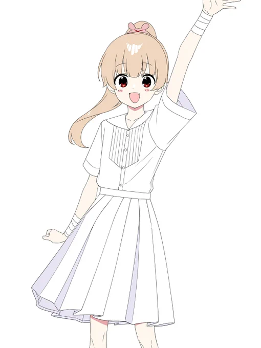 創作制服いろいろ着せちゃう㊲(完) 真っ白のセーラー服。