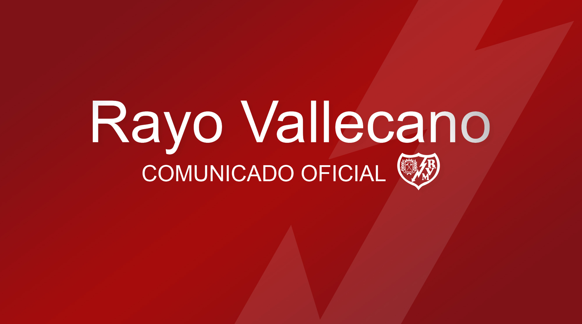 Rayo Vallecano on X: COMUNICADO OFICIAL / Rayo Vallecano de
