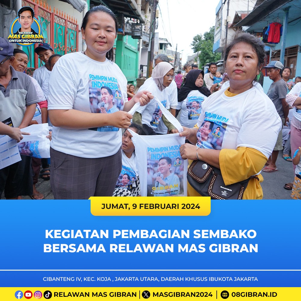 masgibran_id's tweet photo. Setiap langkah kita bersama relawan Mas Gibran adalah sebuah perjalanan kebaikan. Di balik senyum, terukir semangat membangun bersama, meraih mimpi yang lebih baik untuk semua.

#RelawanMasGibran
#MasGibranUntukIndonesia
#gibranrakabumingraka
#prabowogibran
#prabowo
#gibran https://t.co/ULFvz9RL72