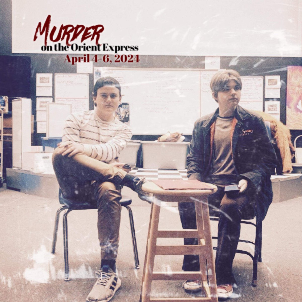 🚋”Oh don’t be silly. Trains are wonderful!🩸
.
.
.
.
Come check out our spring play “Murder on the Orient Express”. Show dates are April 4th-6th <a href="/7pm/">Huong Le</a>! Hope to see you guys there!!!💙🤍