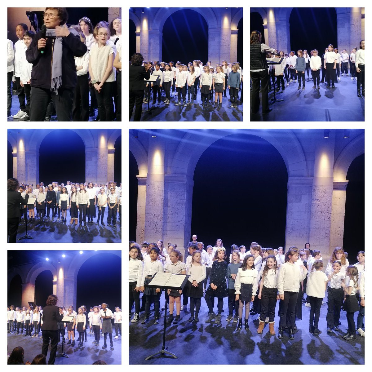 Concert des élèves de #cycle3 du dispositif #CHAM de l'école #MargueriteAudoux autour du répertoire de #JulienJoubert autour des textes de #JeanZay, en présence de Mme Mouchard-Zay, Mme la Dasen et M le Maire de #Blois.
Un magnifique moment de partage.