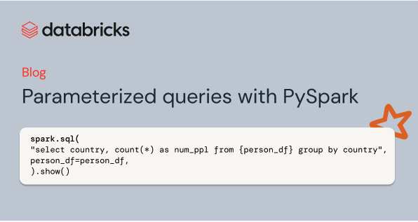 Parameterized queries make unit testing easier and SQL easier-to-reuse, plus prevent SQL injection attacks.

Here are two different ways to parameterize PySpark queries: bit.ly/3tOdeYv