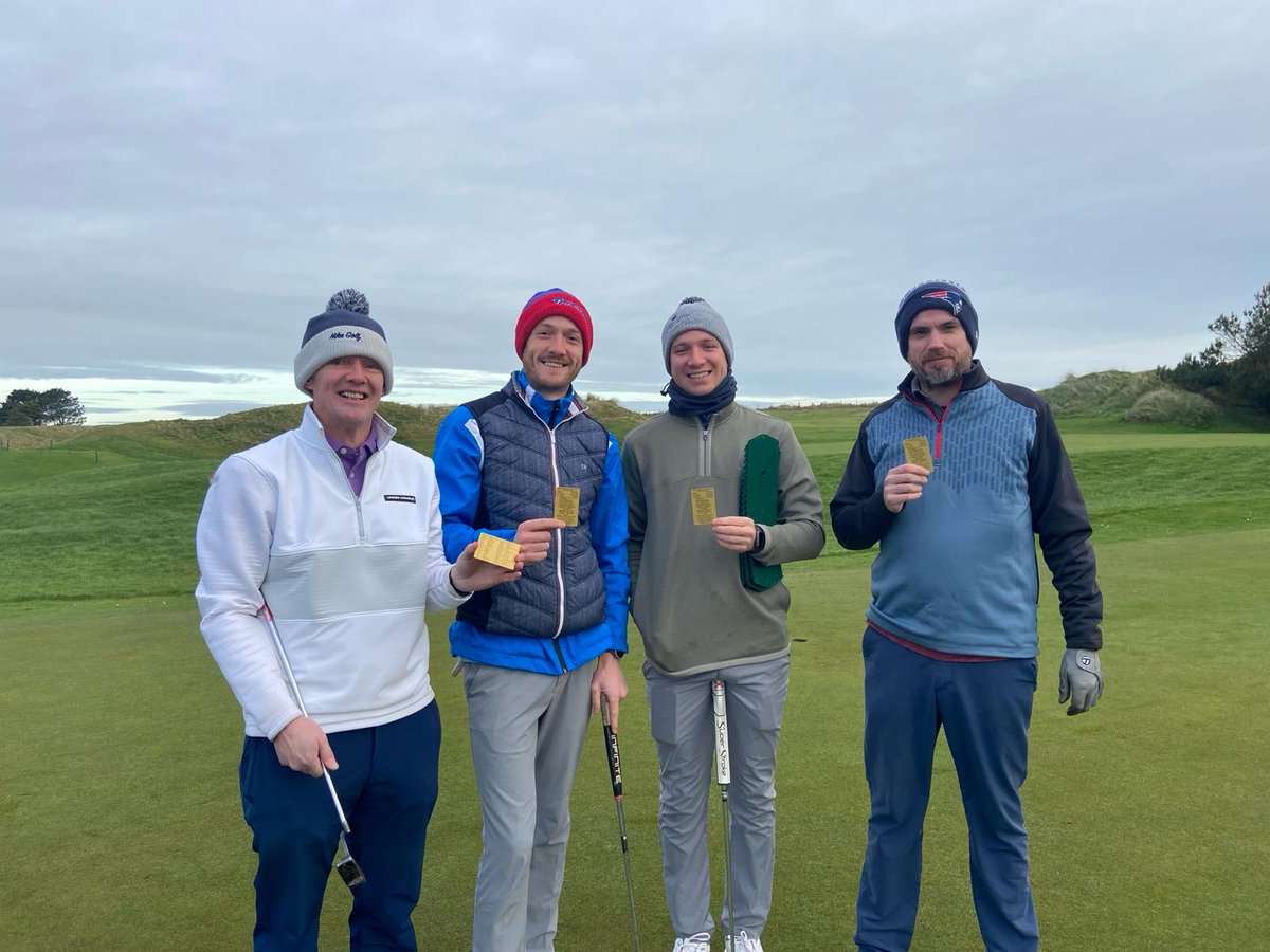 DublinJournosGS's tweet photo. As tradition goes, we kickstarted our golfing year at @LandBGolfClub - A fabulous February afternoon beside the beach! https://t.co/RdZ10uSS9U