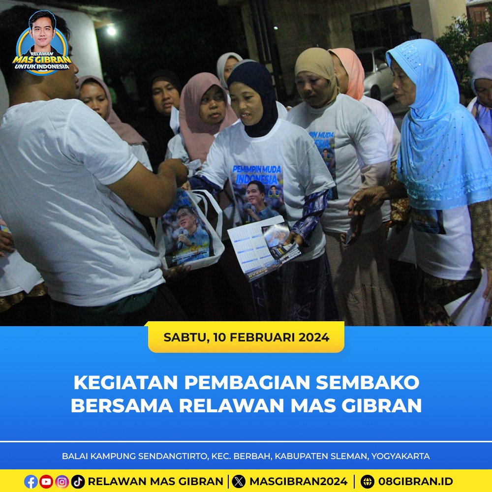 masgibran_id's tweet photo. Tiap momen bersama relawan Mas Gibran, kami merasakan kehangatan kasih dalam setiap langkah. Solidaritas bukan hanya kata, tapi tindakan nyata yang menyentuh hati.

#RelawanMasGibran
#MasGibranUntukIndonesia
#gibranrakabumingraka
#prabowogibran
#prabowo
#gibran https://t.co/3Wtwp7mpdK