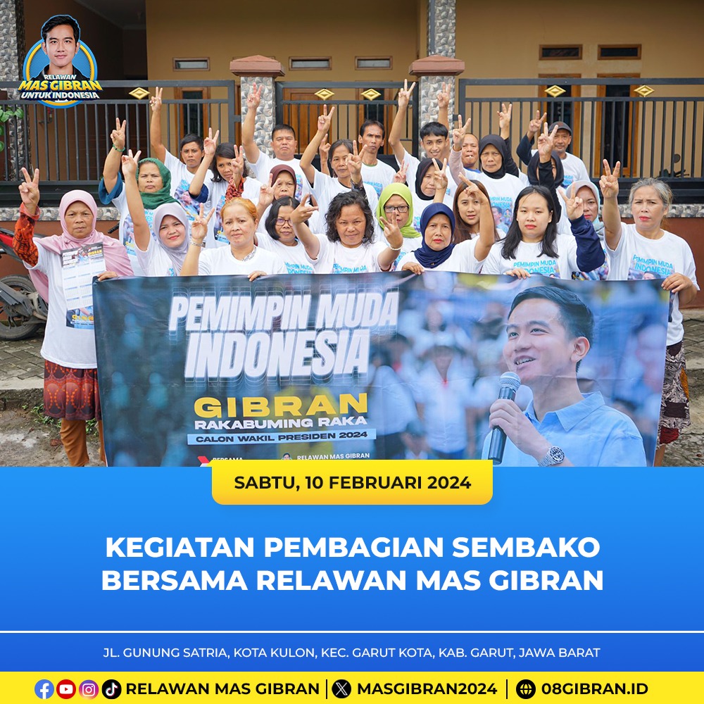 masgibran_id's tweet photo. Di setiap langkah relawan Mas Gibran, terukir kisah kepedulian dan kebersamaan yang menyentuh hati. Dalam aksi kebaikan, kita menjadikan dunia ini menjadi tempat yang lebih baik.

#RelawanMasGibran
#MasGibranUntukIndonesia
#gibranrakabumingraka
#prabowogibran
#prabowo
#gibran https://t.co/CMoZcLexYP