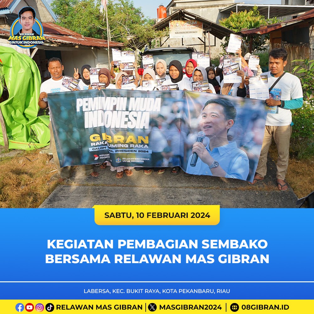 masgibran_id's tweet photo. Bersama relawan Mas Gibran, kami menemukan arti sejati dari kepedulian dan kasih sayang yang tulus. Setiap kegiatan membawa kami lebih dekat untuk menyentuh hati sesama.

#RelawanMasGibran
#MasGibranUntukIndonesia
#gibranrakabumingraka
#prabowogibran
#prabowo
#gibran https://t.co/uudzuAATE8