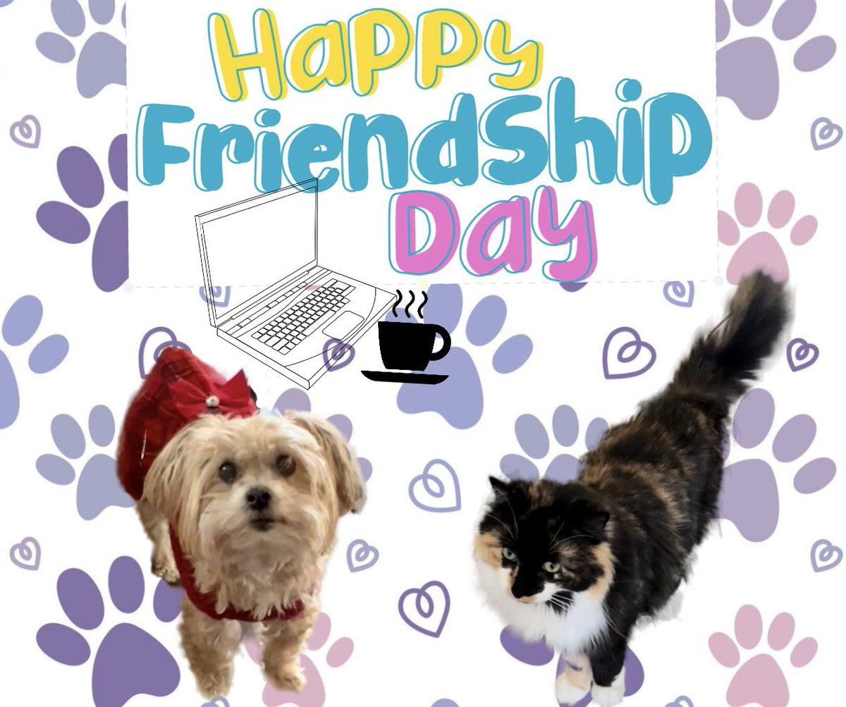 gorillababe's tweet photo. Happy Internet Fwends day! ๐ Mocha & Iโz would like to fank all our fwends fur being da bestest anipals in da ๐ ! We wuv youse! โค๏ธโค๏ธโค๏ธ#CatsOfTwitter #DogsOfTwitter #SeniorPup #Morkies
#internetfriendshipday https://t.co/960kb3lZ3m