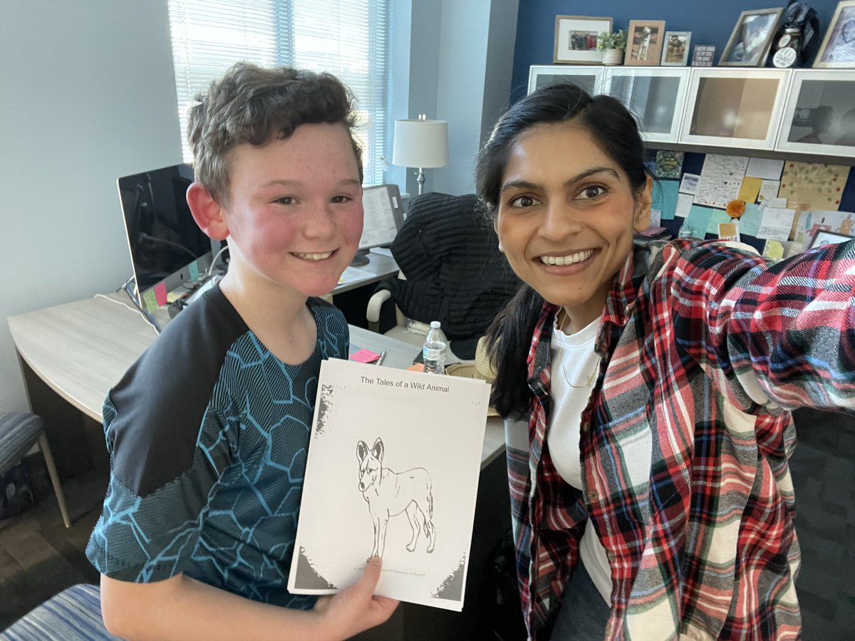 When a student tells you he’s written a book but he needs help printing it…you celebrate his success and print him a copy!! So proud of Brandon and beyond impressed by his craft!!! Keep up the great work! 💙🤠🎉 @HickoryRidgeES @CabCoSchools